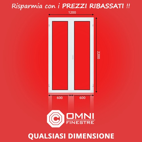 Porta finestra pvc bianco - in,