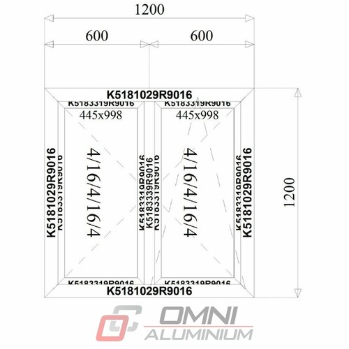 Finestra alluminio 1200 - finestra,