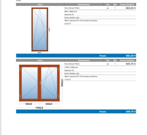 Finestre pvc misura - finestre, in
